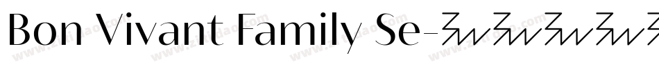 Bon Vivant Family Se字体转换